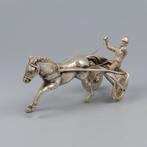 Renpaard & Sulky - Miniatuur figuur - .835 zilver