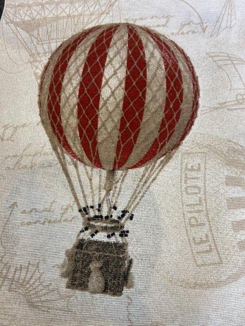 Exclusieve stof met luchtballonnen met dubbele hoogte zonder, Antiek en Kunst, Antiek | Kleden en Textiel