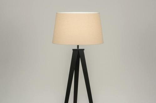 Rietveld Vloerlampen - Zwart, Beige - Stof, Metaal, Huis en Inrichting, Lampen | Vloerlampen, Verzenden