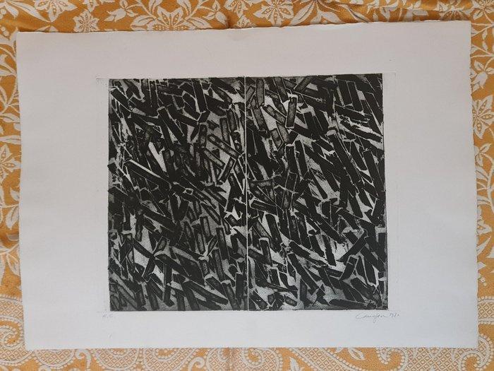 Rafael Canogar (1935) - Abstracto - Homenaje a Picasso - H.C, Antiek en Kunst, Antiek | Overige Antiek