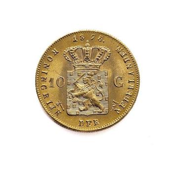 Nederland. Willem III. 10 Gulden 1875 beschikbaar voor biedingen