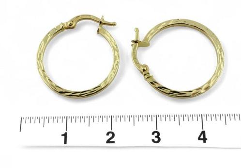 Zonder Minimumprijs - Hoepel oorbellen - 18 karaat Geel goud, Sieraden, Tassen en Uiterlijk, Antieke sieraden