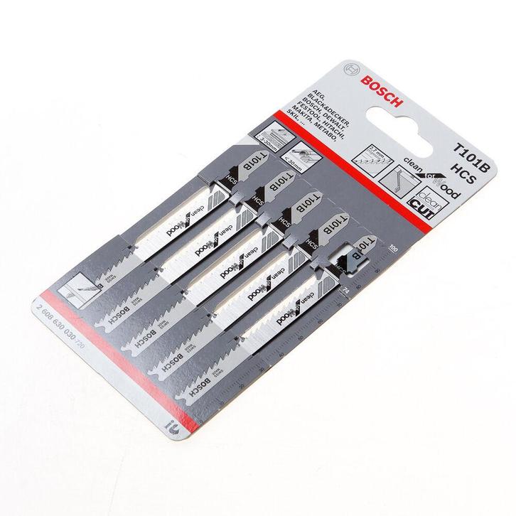 Bosch Decoupeerzaagblad hardhout T 101 B blister van 5, Doe-het-zelf en Verbouw, Gereedschap | Zaagmachines, Ophalen of Verzenden