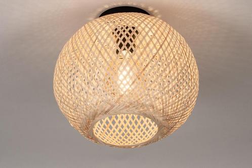 Rietveld Plafondlampen - Naturel - Hout, Rotan, Huis en Inrichting, Lampen | Plafondlampen, Verzenden