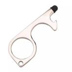 TT-products hygiëne no-contact sleutelhanger zilver, Huis en Inrichting, Ophalen of Verzenden, Nieuw