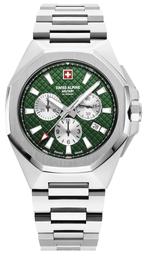 Swiss Alpine Military 7005.9134 Typhoon horloge 42 mm, Overige merken, Staal, Staal, Verzenden