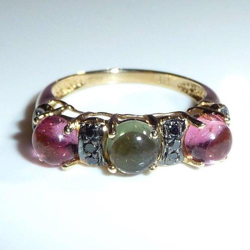 Ring - 14 karaat Geel goud - 1.70ct. tw. Toermalijn -, Sieraden, Tassen en Uiterlijk, Ringen