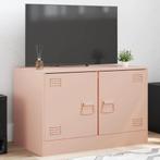 vidaXL Tv-meubel 67x39x44 cm staal roze, Huis en Inrichting, Kasten | Televisiemeubels, Verzenden, Nieuw, Metaal