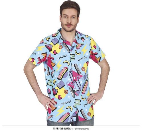 80s Party Blouse Heren, Kleding | Heren, Carnavalskleding en Feestkleding, Nieuw, Ophalen of Verzenden