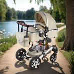 Combi-kinderwagen Mats, opvouwbaar, 5-puntsgordel - grijs/be, Verzenden, Nieuw