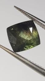 1 pcs Groen Olivijn - 3.11 ct - Antwerp Laboratory for, Verzamelen, Mineralen en Fossielen