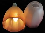 Twee Art Deco lampenkappen - Lamp - Abstract design ,