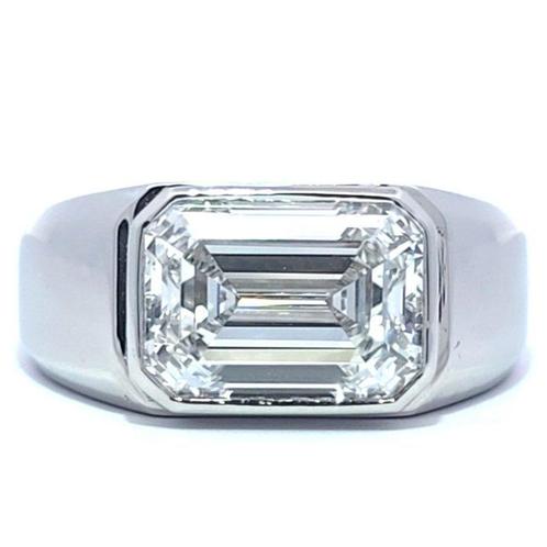 Zonder Minimumprijs - Ring Platina -  5.07ct. tw. Diamant, Sieraden, Tassen en Uiterlijk, Antieke sieraden