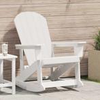 vidaXL Adirondack Schommelstoel Wit 73.5 x 92 x 90cm HDPE, Tuin en Terras, Tuinstoelen, Verzenden, Nieuw