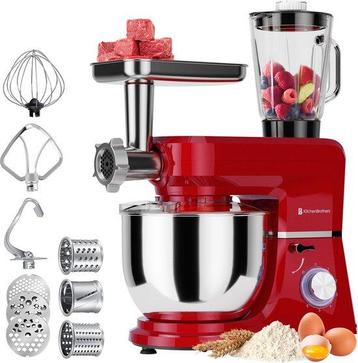 2dekans | KitchenBrothers Keukenmachine - 6-in-1 Keukenrobot beschikbaar voor biedingen