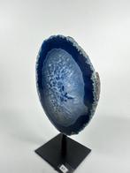 Agate with rock crystal geode on stand Geode - Hoogte: 140