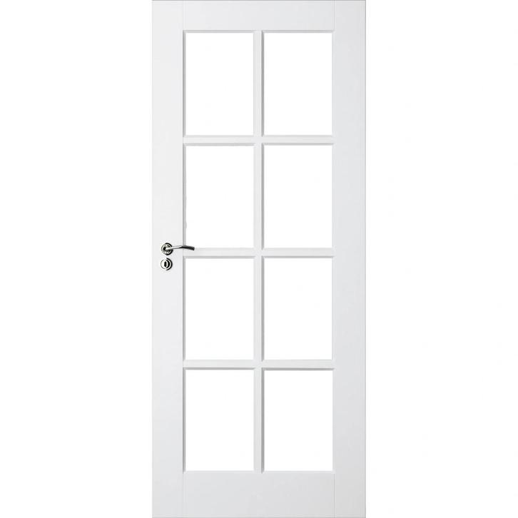 Skantrae binnendeur SKS1203 73x231,5 (Opdek linksdraaiend), Doe-het-zelf en Verbouw, Deuren en Horren, Nieuw, Glas, Hout, Binnendeur
