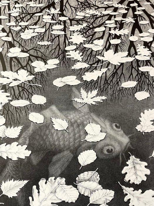 M.C. Escher (1898-1972) - Three Worlds (1955), Antiek en Kunst, Antiek | Glas en Kristal