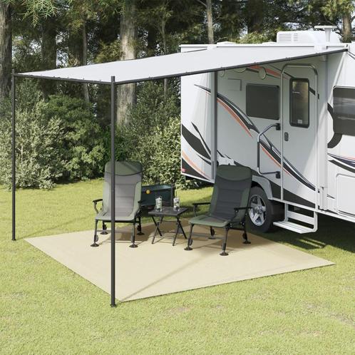 vidaXL Kampeerkleed 4x3 m crèmekleurig, Caravans en Kamperen, Kampeeraccessoires, Nieuw, Verzenden