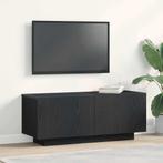 vidaXL TV-kast Zwart Eiken 100 x 35 x 40 cm Bewerkt hout, Minder dan 50 cm, Verzenden, Nieuw, Minder dan 100 cm
