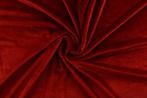10 meter stretch fluweel - Rood, Hobby en Vrije tijd, Stoffen en Lappen, 120 cm of meer, Ophalen of Verzenden, Polyester, Rood