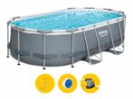 Bestway Power Steel Oval zwembad - 427 x 250 x 100 cm - met