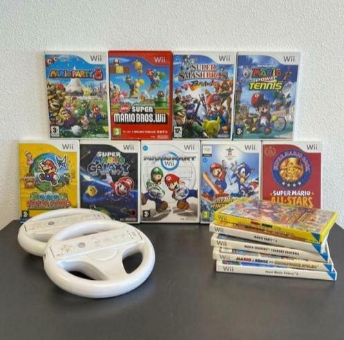 Mario spellen Wii va €13 met garantie en morgen in huis, Spelcomputers en Games, Games | Nintendo Wii, Zo goed als nieuw, Ophalen of Verzenden