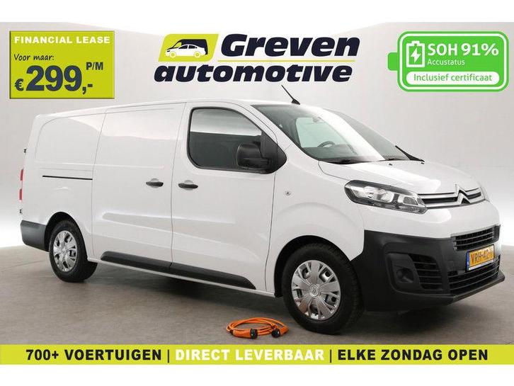 Citroën eJumpy 75 kWh L3H1 | Snelladen | SOH 91% | Airco |, Auto's, Bestelauto's, Automaat, Elektrisch, Wit, Citroën