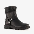 Groot leren meisjes biker boots zwart maat 39, Verzenden, Nieuw