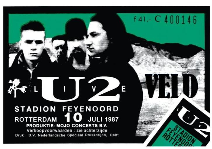 Posters - Poster U2 - Horizontaal, Verzamelen, Muziek, Artiesten en Beroemdheden, Zo goed als nieuw, Verzenden