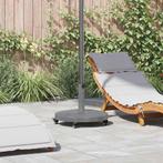 vidaXL Buiten Parasolvoet Donkergrijze houtlook 48 x 48 x 32, Tuin en Terras, Parasols, Verzenden, Nieuw, Minder dan 1 meter, Parasolvoet