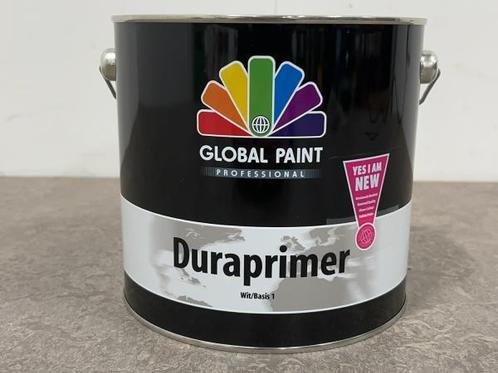 Veiling - 3x Global Paint duraprimer Basis 1 wit 2,5L, Doe-het-zelf en Verbouw, Verf, Beits en Lak