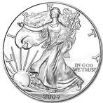American Eagle 1 oz 2004 (8.882.754 oplage), Postzegels en Munten, Munten | Amerika, Zilver, Losse munt, Verzenden, Midden-Amerika
