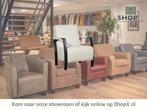 Leren fauteuil Glory - Hermes Djerba (crème), Huis en Inrichting, Fauteuils, Nieuw, Ophalen of Verzenden, 50 tot 75 cm, Industrieel, Modern
