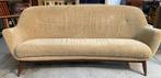 Sofa - Fluweel, Hout - Vintage bank uit de jaren vijftig