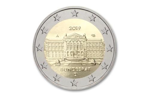 2 euro Bundesrat 2019 - Duitsland, Postzegels en Munten, Munten | Europa | Euromunten, Verzenden