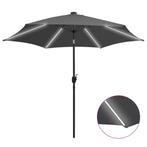 vidaXL Parasol met LED-verlichting en aluminium paal 300 cm, Verzenden, Nieuw, 3 tot 4 meter