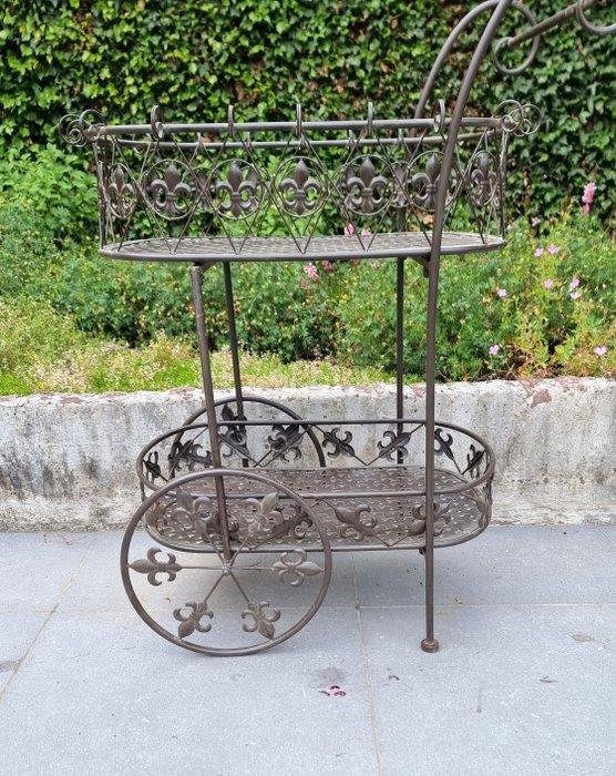 Rek - IJzer, Metaal - Flower rack -flower cart, Antiek en Kunst, Curiosa en Brocante