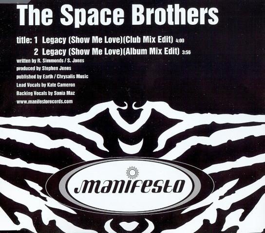 cd promo - The Space Brothers - Legacy (Show Me Love), Cd's en Dvd's, Cd's | Overige Cd's, Zo goed als nieuw, Verzenden