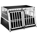 Hondenbench dubbel met schuine achterwand - zonder scheiding, Dieren en Toebehoren, Hondenhokken, Verzenden, Nieuw