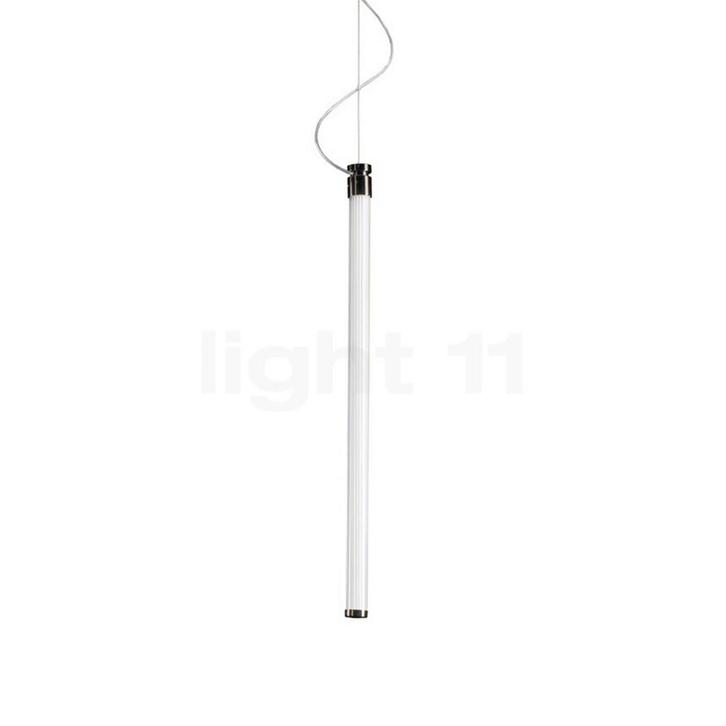 Fontana Arte Oort Hanglamp LED verticaal, nikkel - 95 cm - 3, Huis en Inrichting, Lampen | Hanglampen, Nieuw, Verzenden
