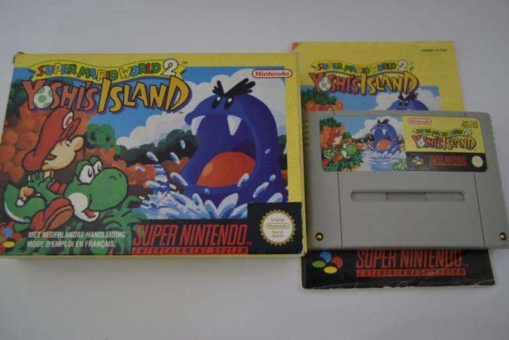 Super Mario World 2 - Yoshis Island (SNES FAH CB), Spelcomputers en Games, Games | Nintendo Super NES, Zo goed als nieuw, Verzenden