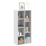 vidaXL Boekenkast 50x25x105 cm bewerkt hout wit, Huis en Inrichting, Kasten | Boekenkasten, Verzenden, Nieuw, Overige houtsoorten