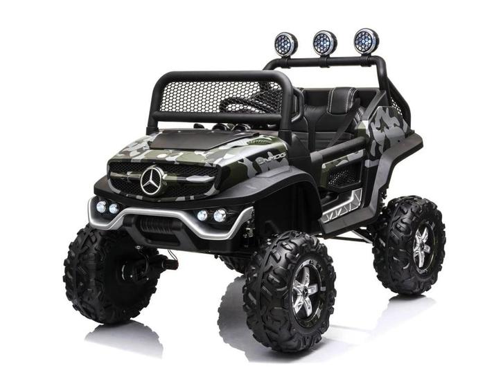 Mercedes-Benz Unimog, 12v kinder accu voertuig, buggy met ve, Kinderen en Baby's, Speelgoed | Buiten | Accuvoertuigen, Nieuw, Ophalen of Verzenden