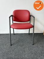 Vergaderstoel - Ahrend 320 - nieuw rood kunstleer - antracie, Vergader- of Presentatieruimte, Ophalen of Verzenden, Gebruikt, Stoel