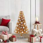 vidaXL Kerstboom met 150 LED met standaard Goud 120 cm PET, Diversen, Kerst, Verzenden, Nieuw