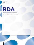 9783110267891 RDA, Verzenden, Nieuw