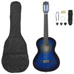 vidaXL 8-delige Gitaarset klassiek beginner 1/2 34 blauw, Muziek en Instrumenten, Verzenden, Nieuw