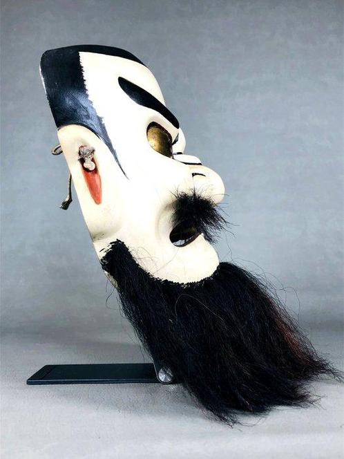 Mask - Hout, Bitchu Kagura-masker van Susanoo-no-Mikoto, Antiek en Kunst, Antiek | Overige Antiek