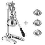 GGM Gastro | Handmatige fruitpers - met 3 filters - Zilver |, Verzenden, Nieuw in verpakking